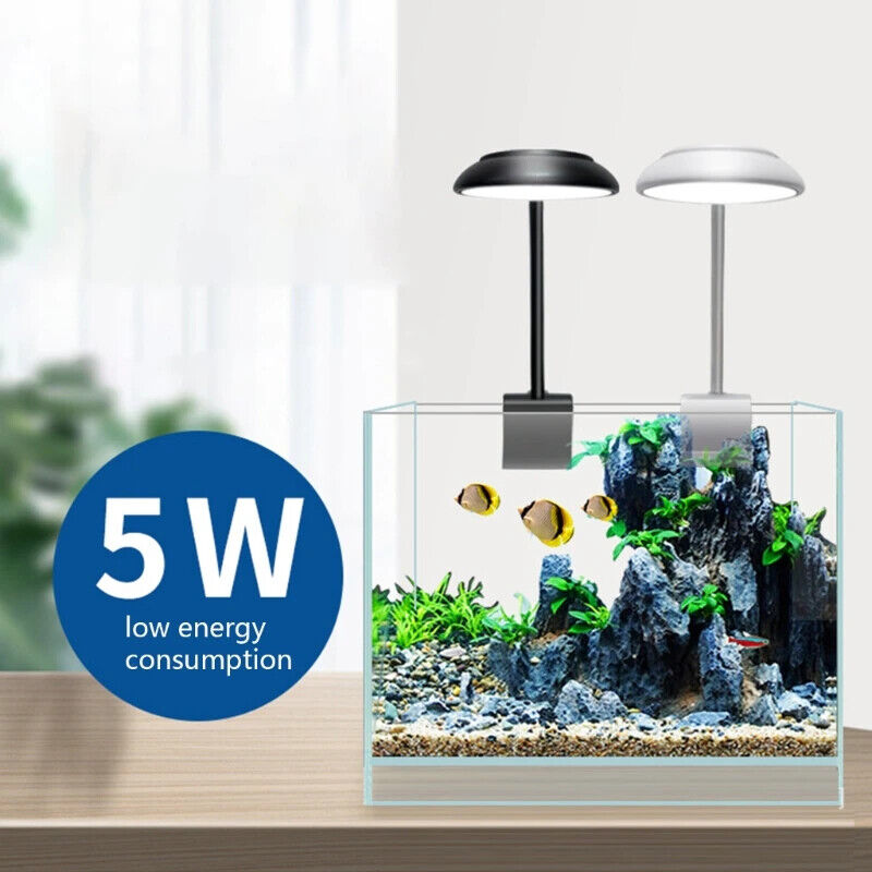 USB 5w LED AQUARIUM CLIP ON LED LIGHT UNIT BLUE & WHITE