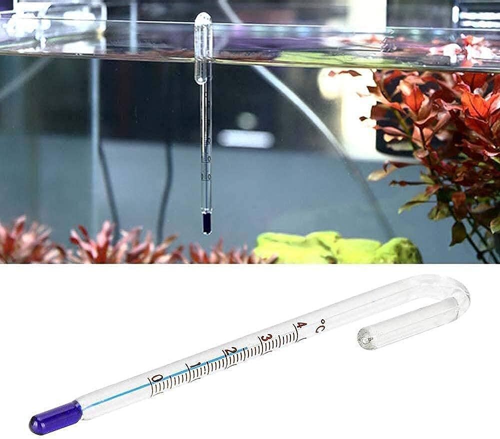 AQUARIUM HOOK GLASS THERMOMETER 6 & 12mm