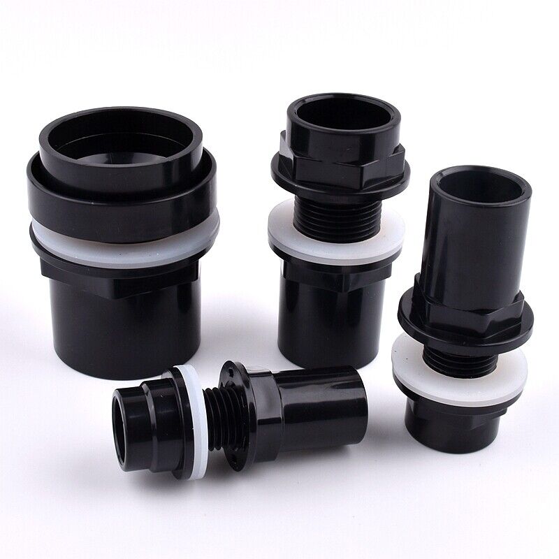 AQUARIUM POND PVC TANK CONNECTOR 20 25 32 40 50mm