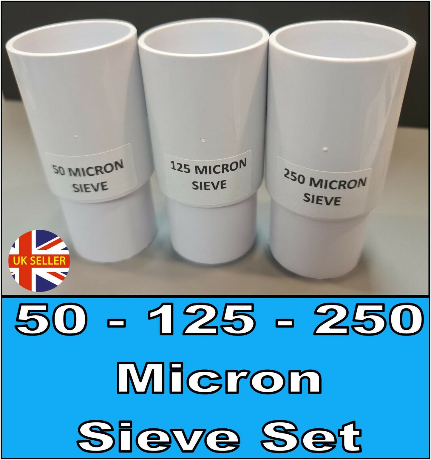 50 125 250 MICRON ZOOPLANKTON STACKABLE SIEVE SET