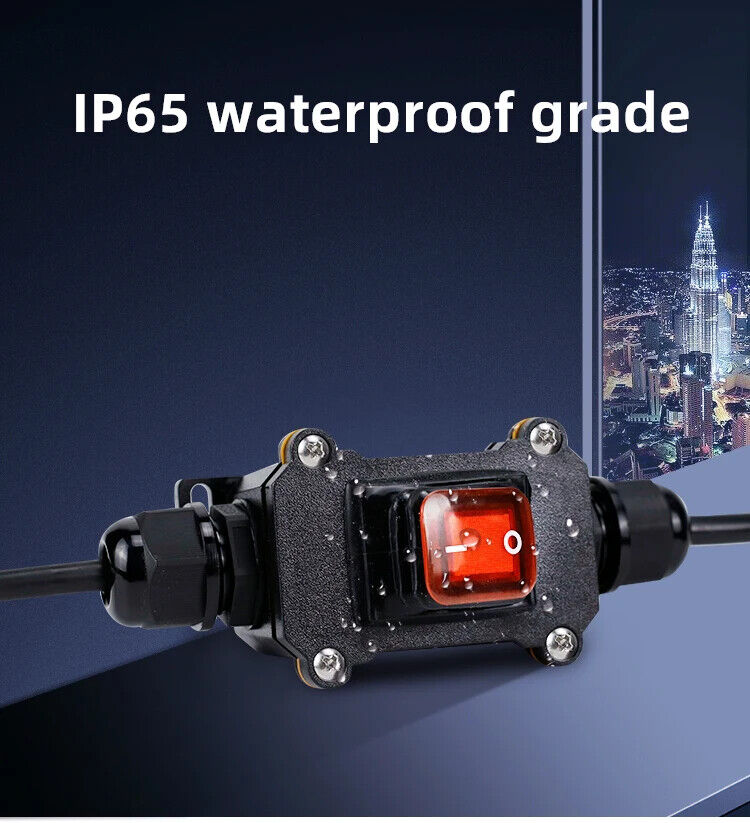 IP65 WATERPROOF INLINE SWITCH, 220V 30A