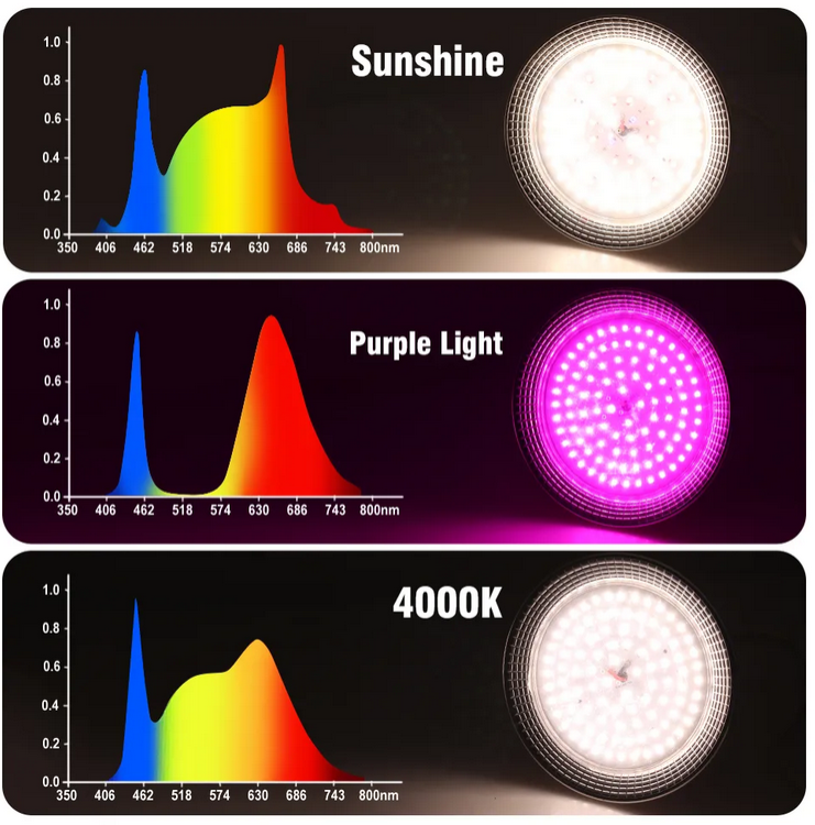 MARINE REFUGIUM LED E27 GROW BULB, 4000K SUNLIGHT PURPLE