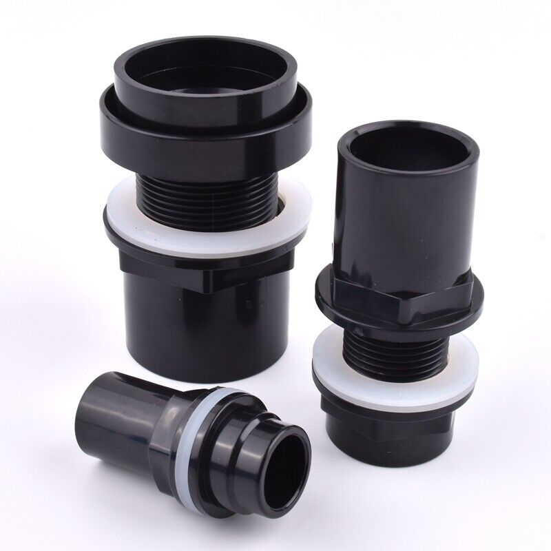 AQUARIUM POND PVC TANK CONNECTOR 20 25 32 40 50mm