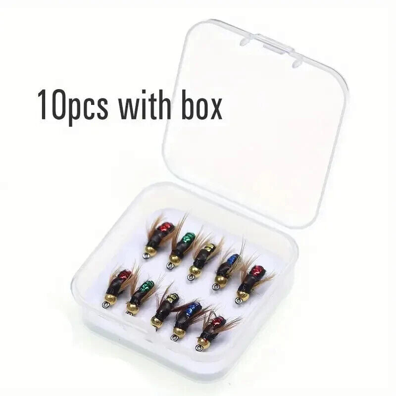 10 x INSECT FISHING LURES