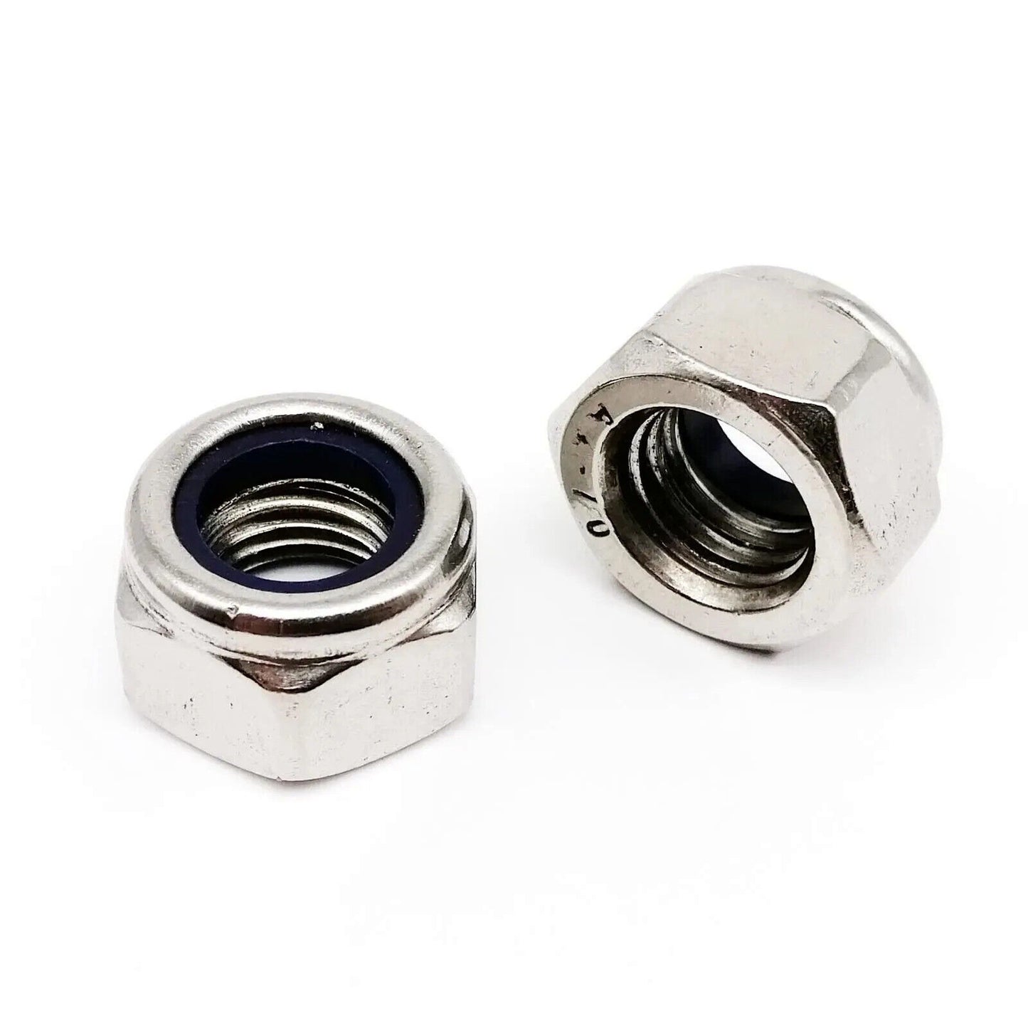 200 x STAINLESS STEEL SELF LOCKING NYLON NUT SET, M2 M2.5 M3 M4 M5 M6 M8