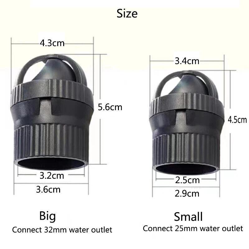 AQUARIUM ROTATIONAL WAVE MAKER OUTFLOW PIPE