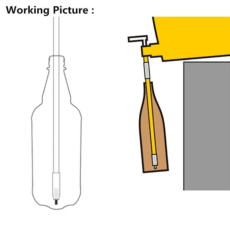 33cm HOMEBREW BOTTLING WAND, BOTTLE FILLER