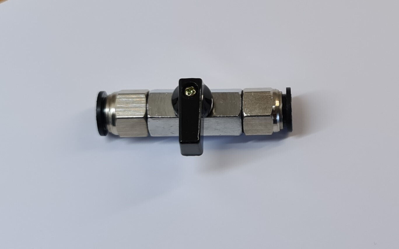 EVOLUTION AQUA 3/8" MINI BALL VALVE, BSP, 12mm PUSH FIT CONNECTOR