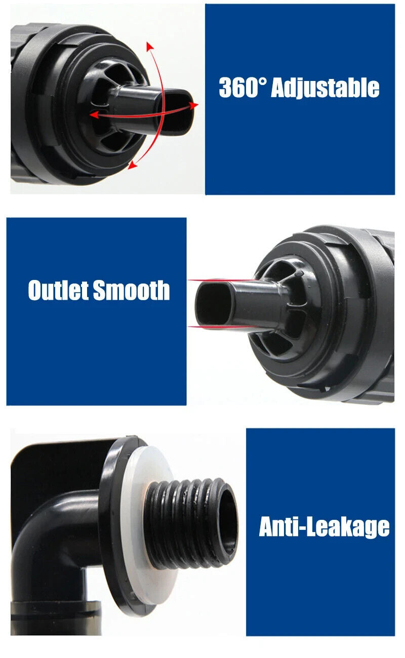 AQUARIUM TANK CONNECTOR OUTFLOW PIPE