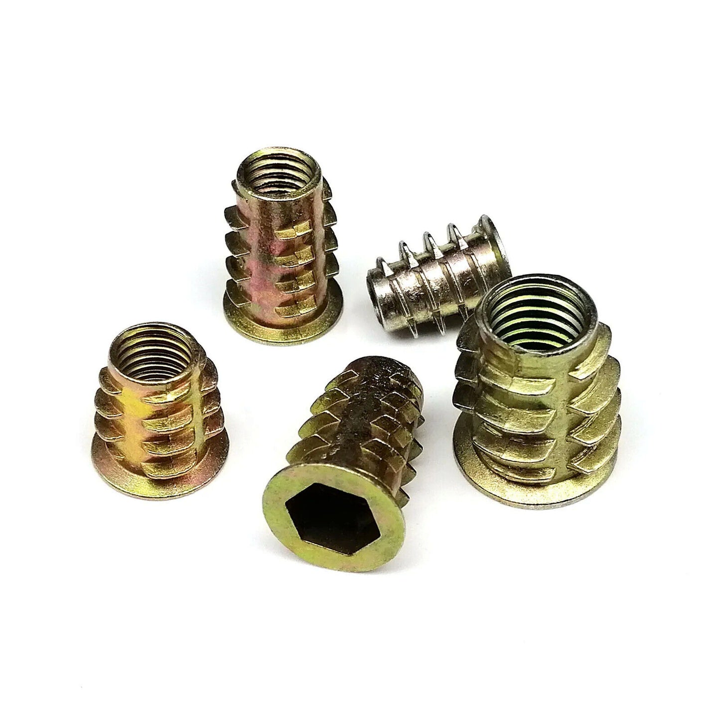 75 x THREADED INSERT NUTS SET M4 M5 M6 M8