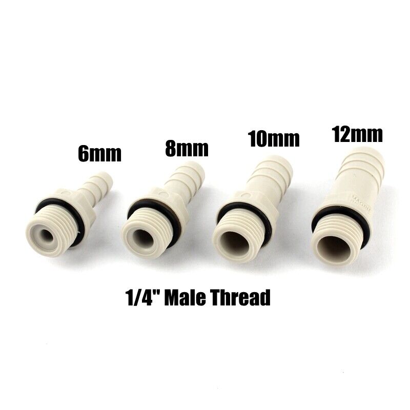 1/8" 1/4" 3/8" INCH THREADED FLEXIBLE HOSE PIPE CONNECTOR 6 8 10 12 14mm