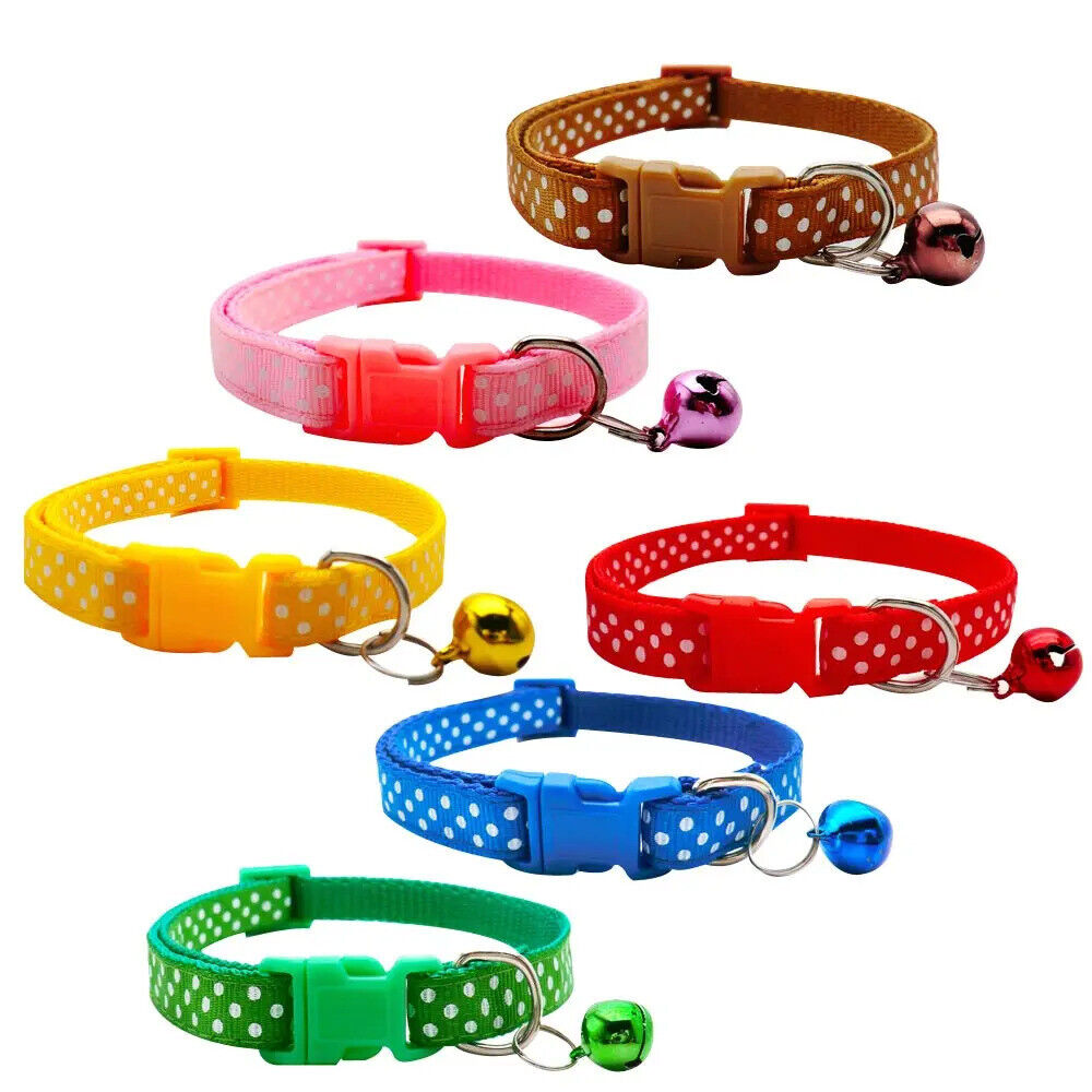 CAT / KITTEN DOT PRINT COLLAR SAFETY COLLAR