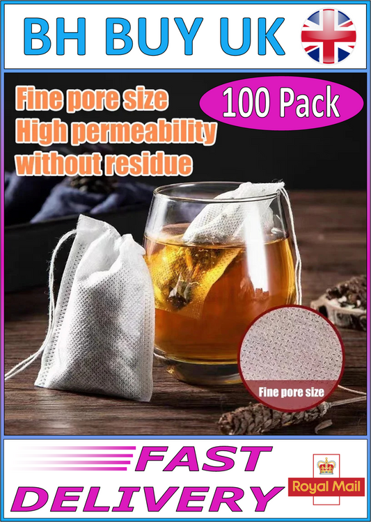 100 x DISPOSABLE STRAINING BAGS 5x7cm