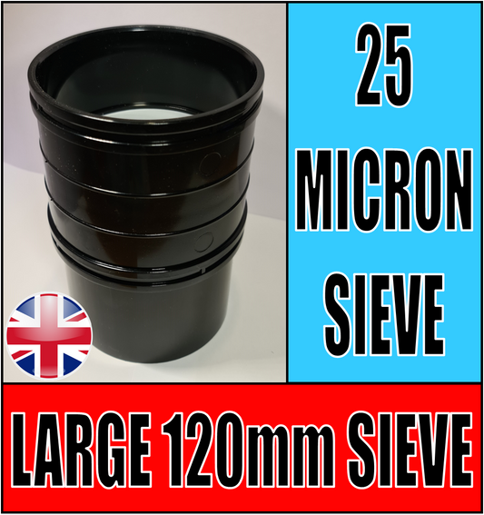 LARGE 25 MICRON NYLON MESH STACKABLE SIEVE