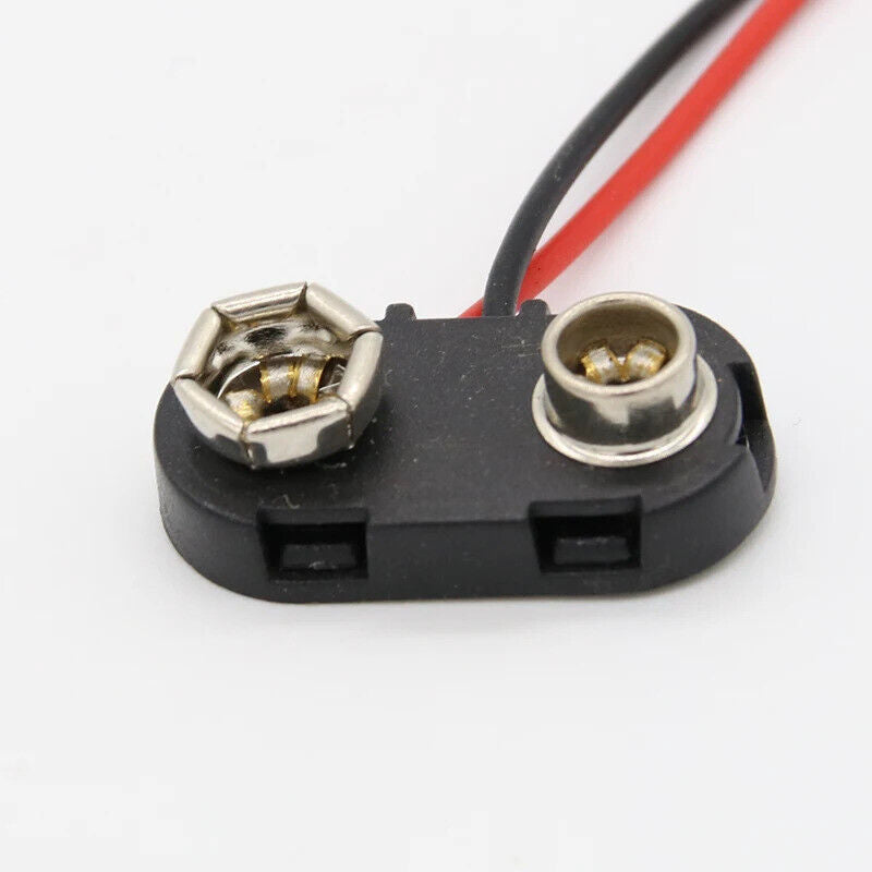 10 x 9V BATTERY SNAP CONNECTOR LEAD