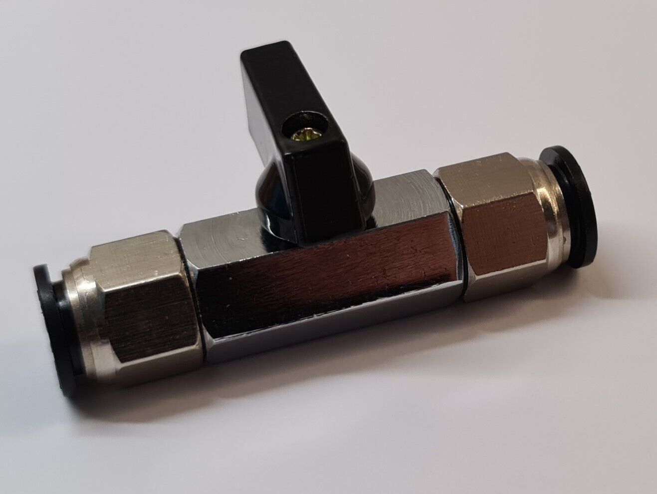 EVOLUTION AQUA 3/8" MINI BALL VALVE, BSP, 12mm PUSH FIT CONNECTOR