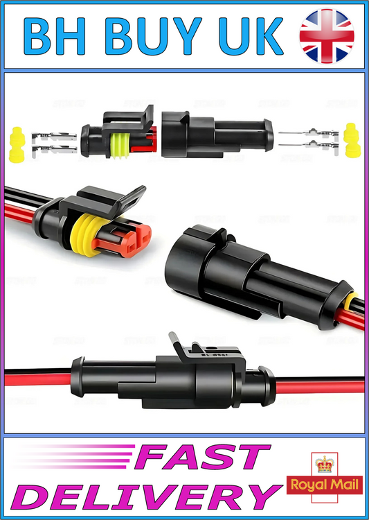 5 PAIRS WATERPROOF 2 PIN WIRE CONNECTORS