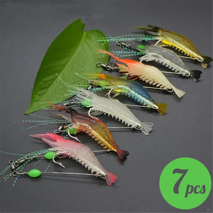 7 x SHRIMP FISHING LURES