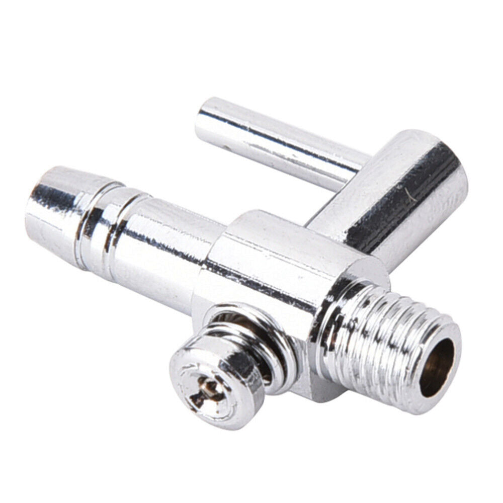 AQUARIUM CHROME 1 WAY THREADED AIR LINE TAP