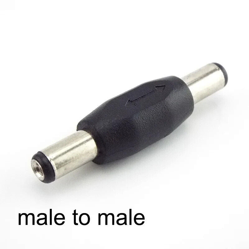 MALE TO MALE 5.5 x 2.1mm DC DOUBLE PLUG