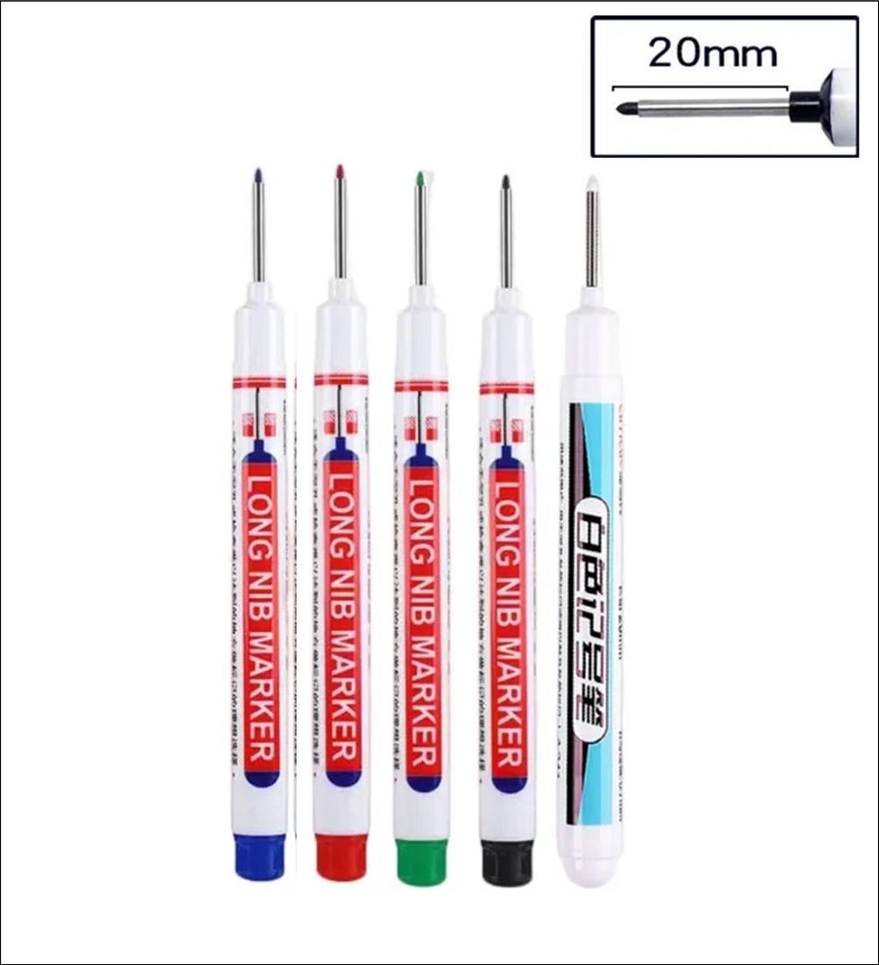 5 x DEEP HOLE MARKER PENS