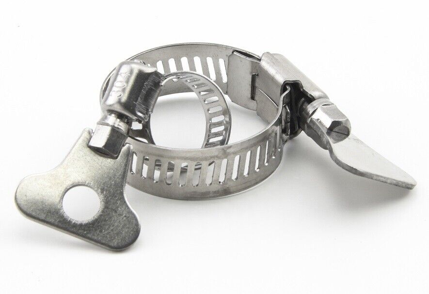 AQUARIUM STAINLESS STEEL HOSE CLAMPS