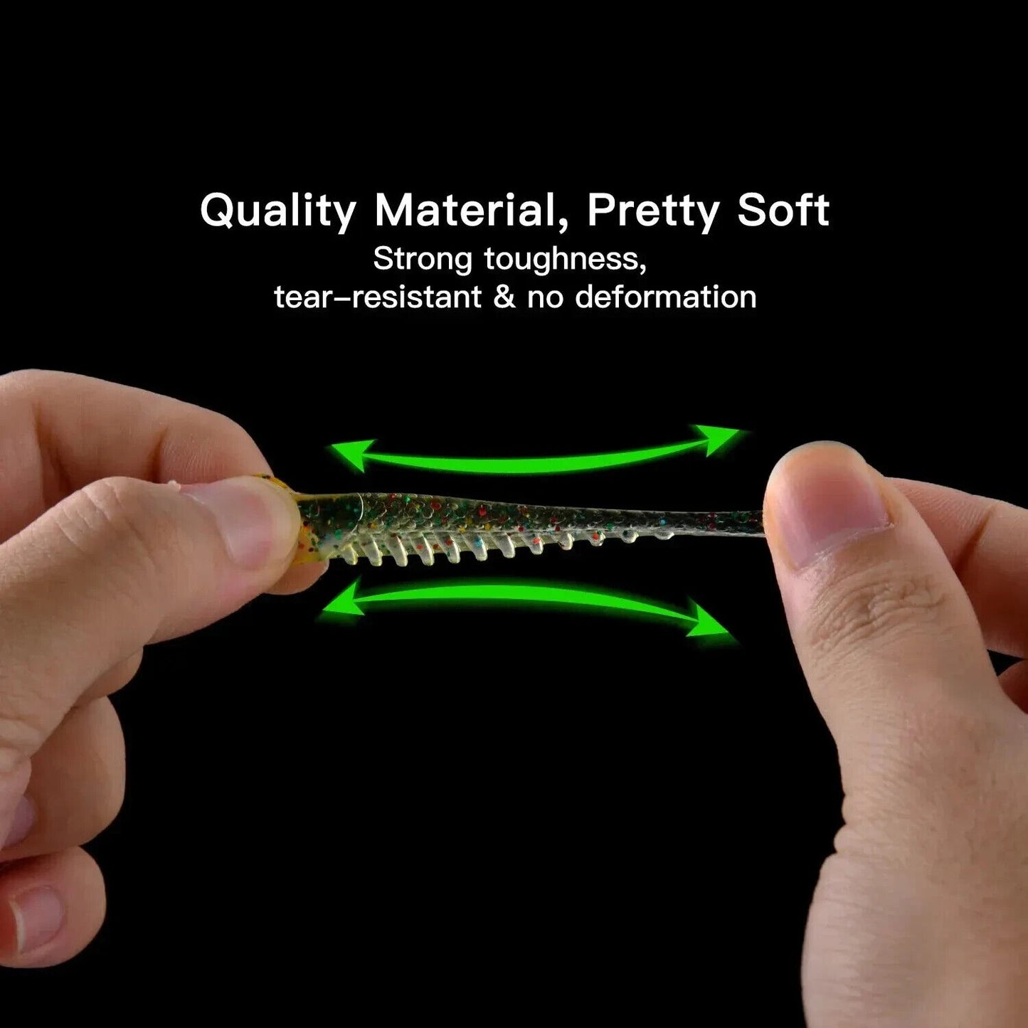 40 SOFT LURE FISHING SET 5cm 3.5g IN CASE