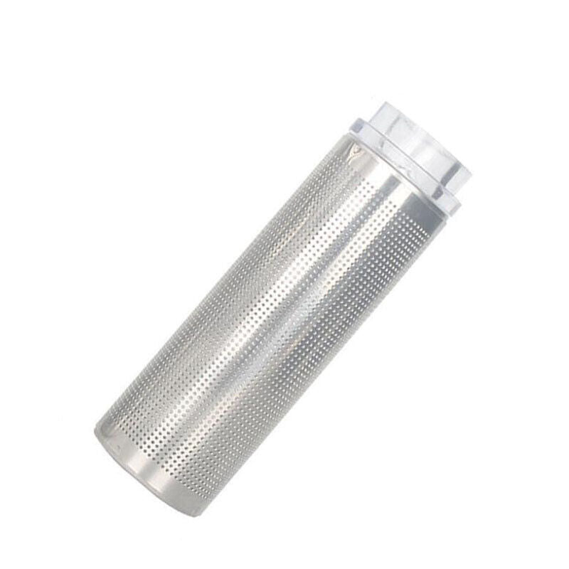 AQUARIUM INLET STRAINER STAINLESS STEEL & ACRYLIC FOR 12mm OR 16mm PIPE