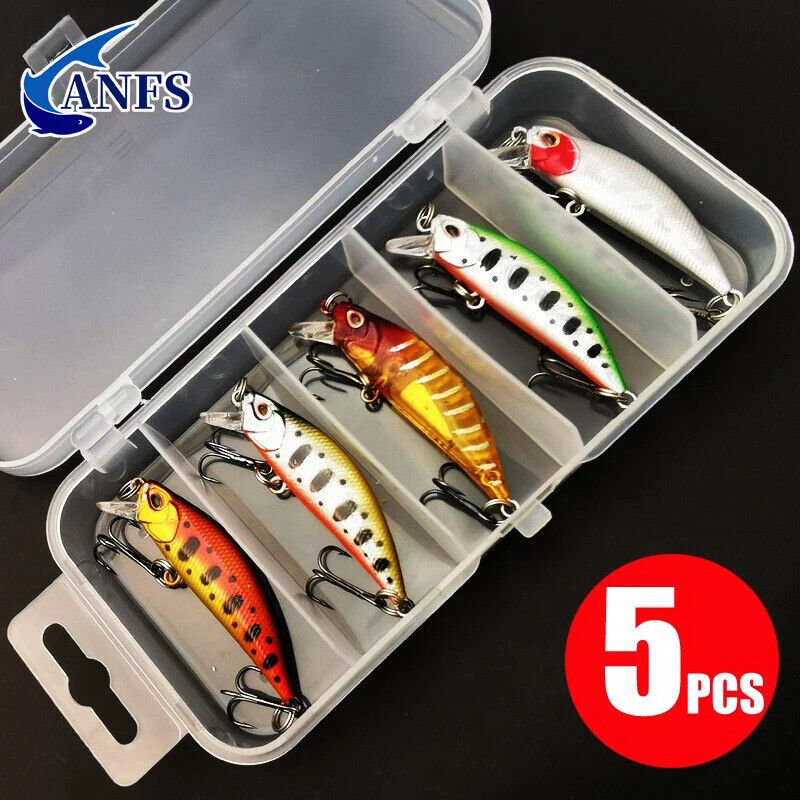 5 x FISHING LURES SET 6cm MINNOW BAIT