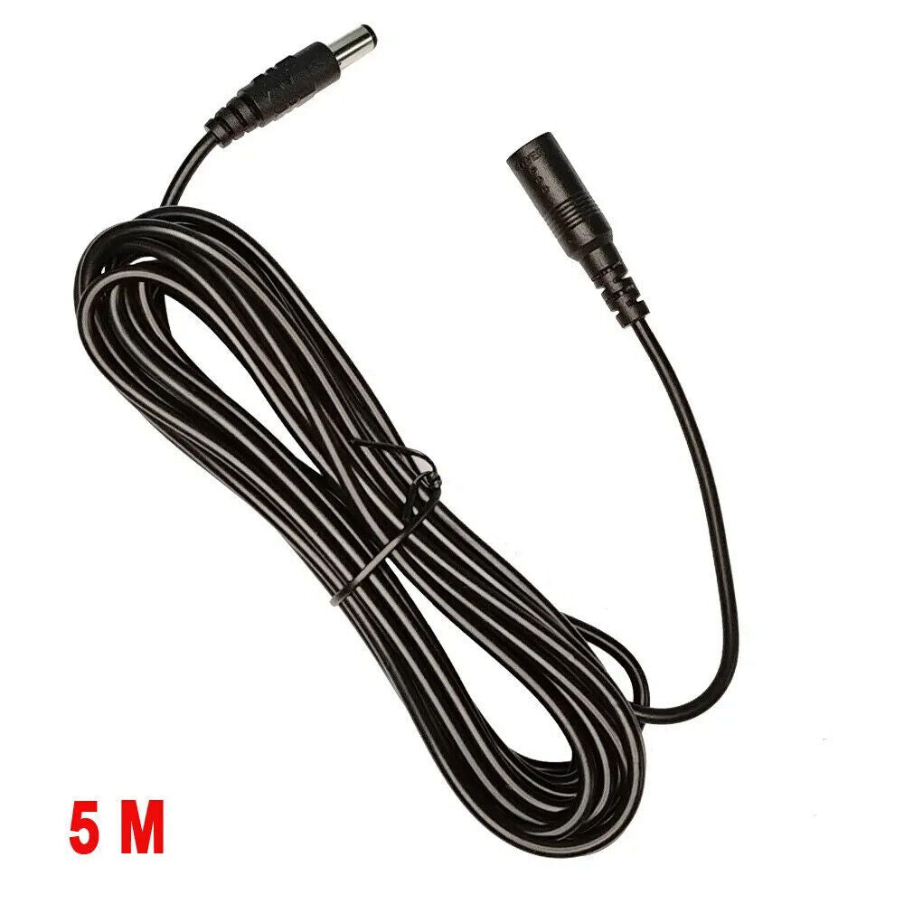 DC 12V 5.5mm x 2.1mm POWER EXTENSION CABLE 5m 10m