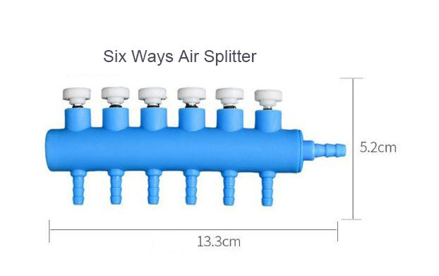 AQUARIUM AIR LINE SPLITTER VALVES 2 3 4 5 6 WAY