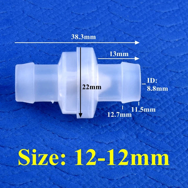 AQUARIUM / POND NON RETURN VALVE 4 5 6 8 10 12 20 28mm