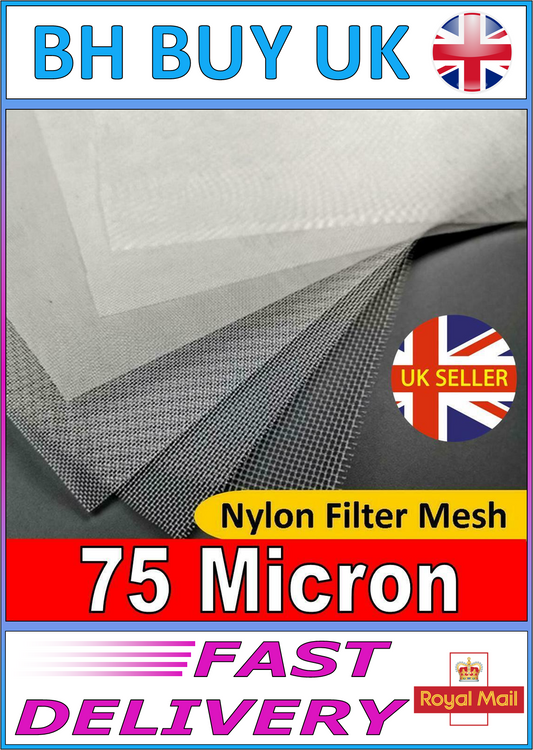 75 MICRON NYLON MESH 20cm x 20cm