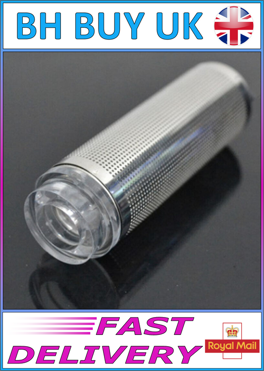 AQUARIUM INLET STRAINER STAINLESS STEEL & ACRYLIC FOR 12mm OR 16mm PIPE