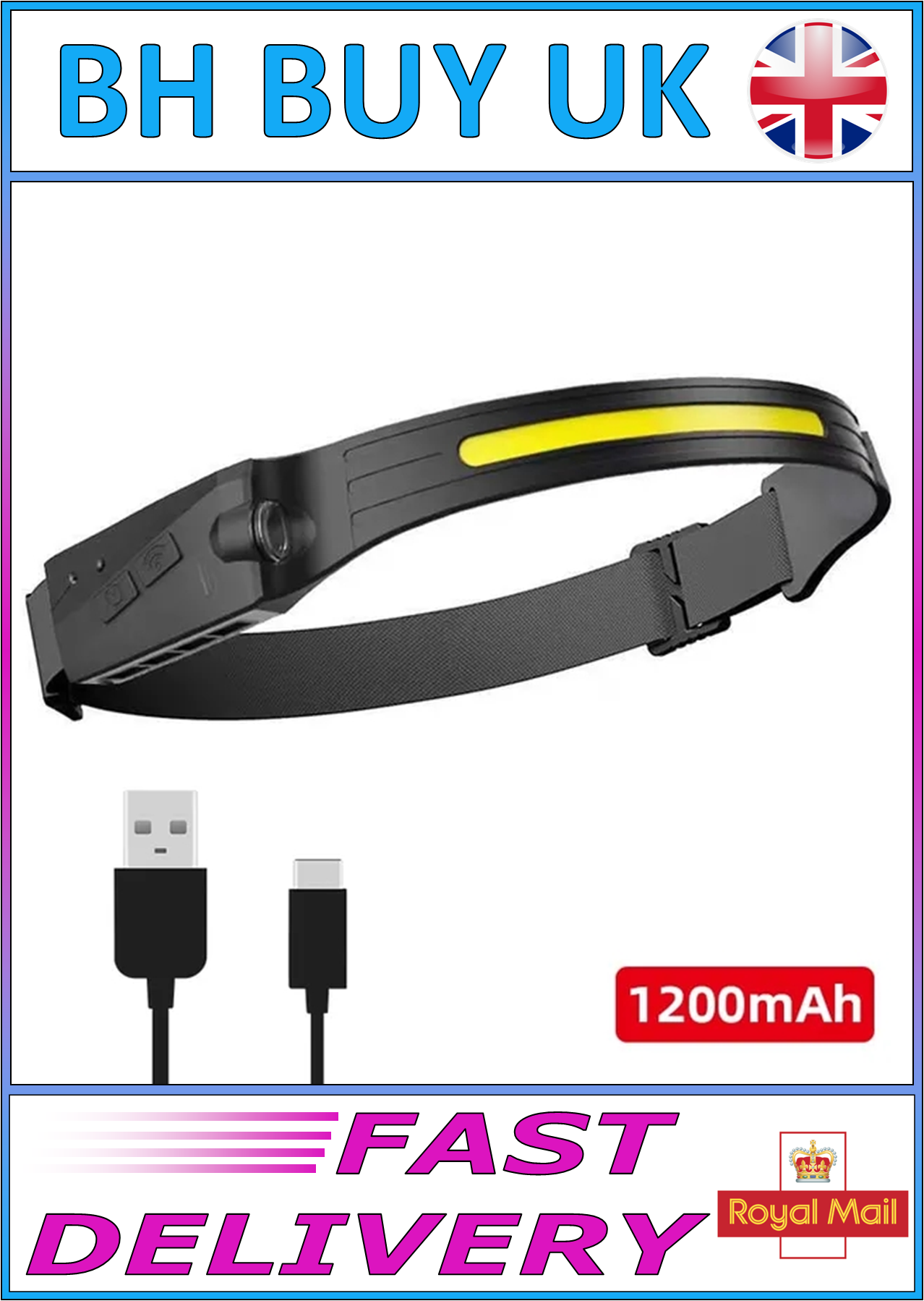 LED HEAD TORCH LIGHT