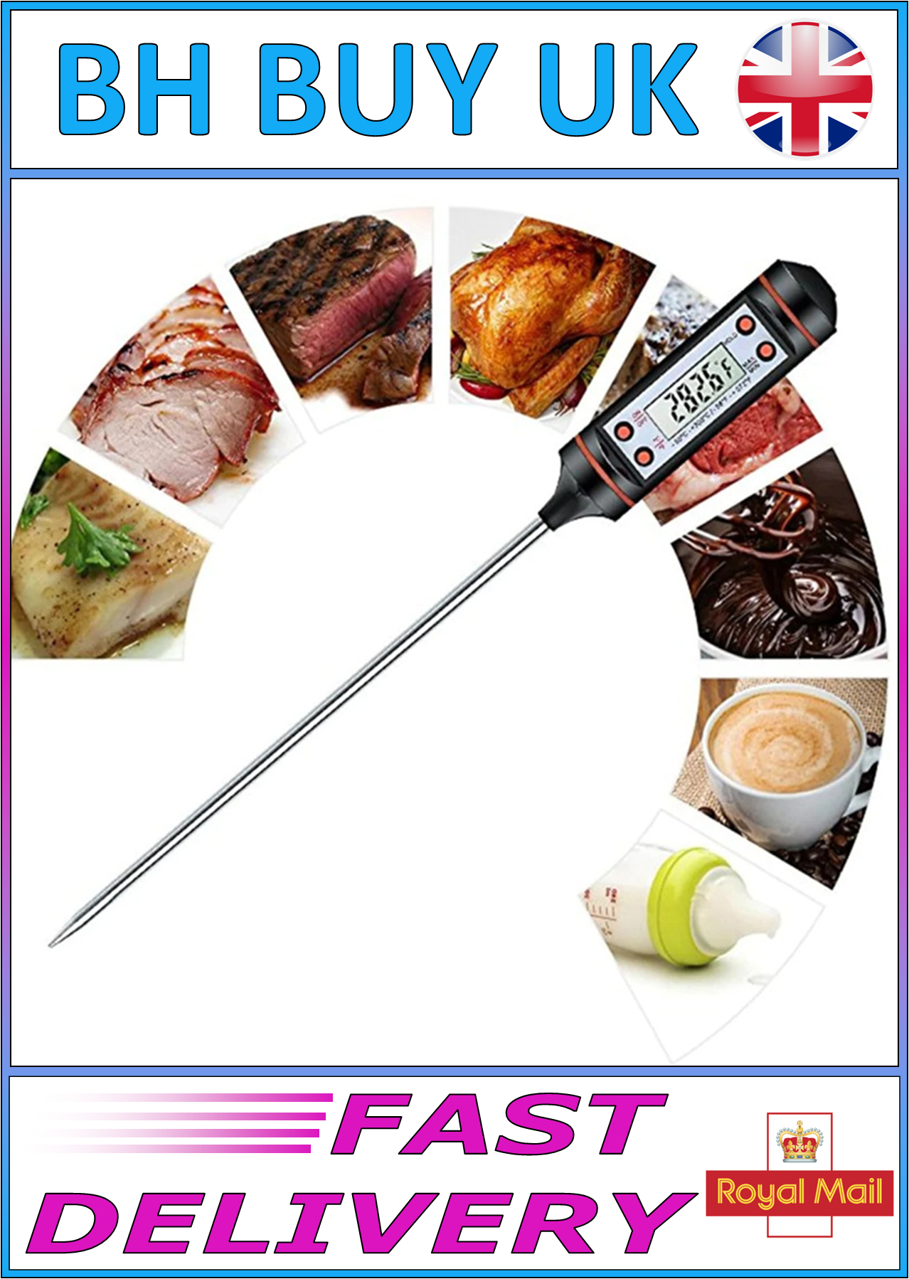 KITCHEN DIGITAL BBQ THERMOMETER