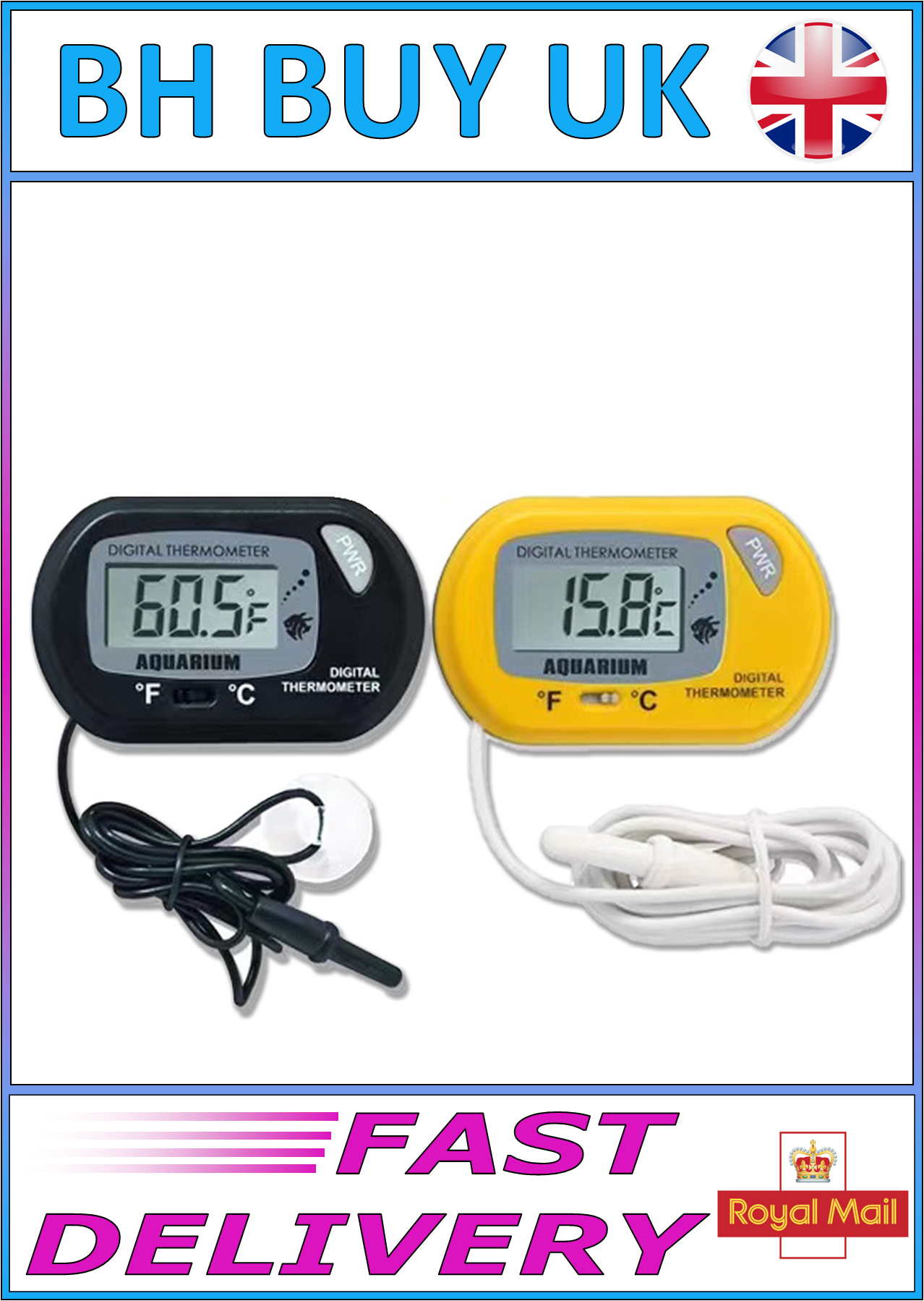 AQUARIUM DIGITAL THERMOMETER LCD