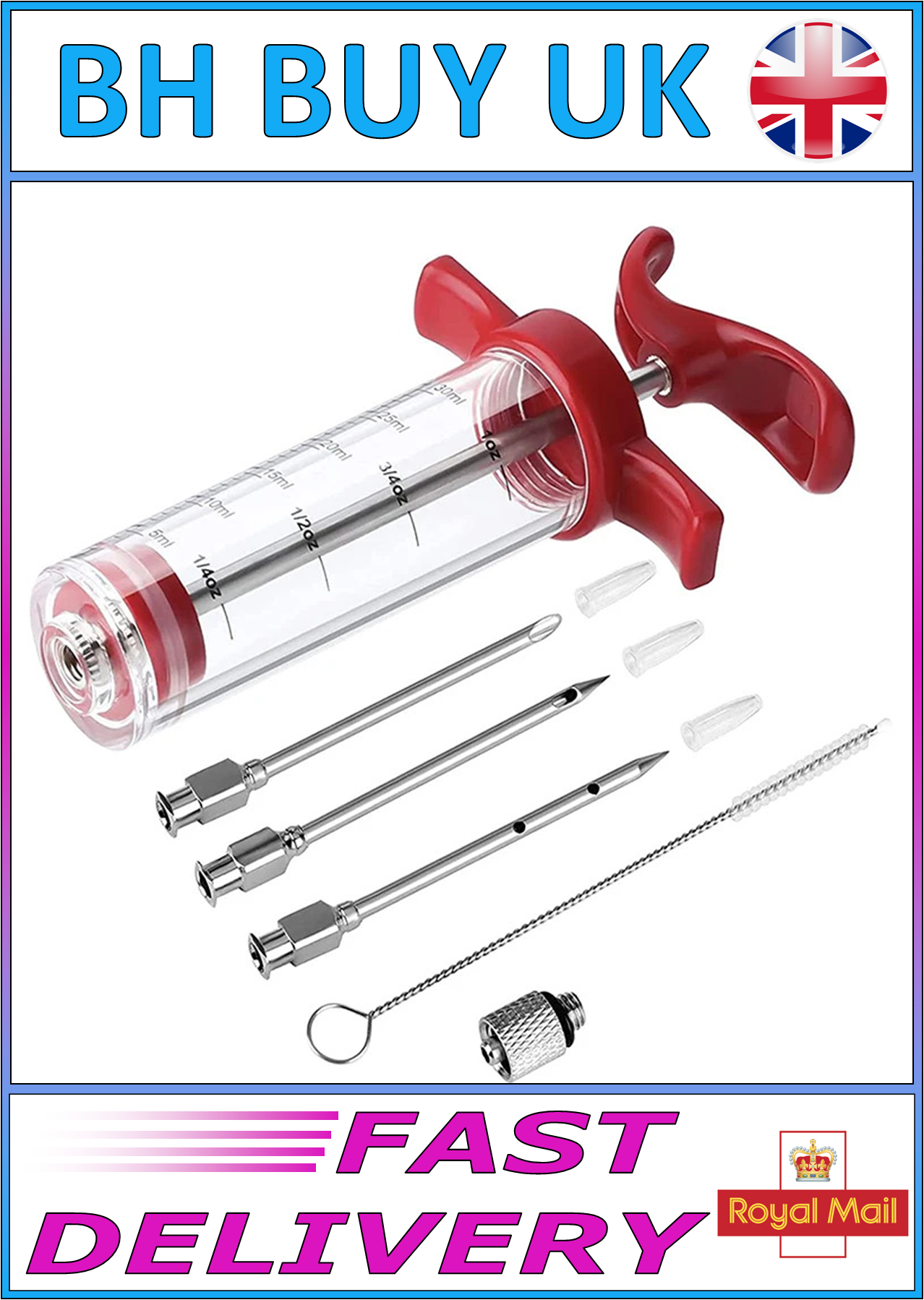 MEAT MARINADE INJECTOR SYRINGE