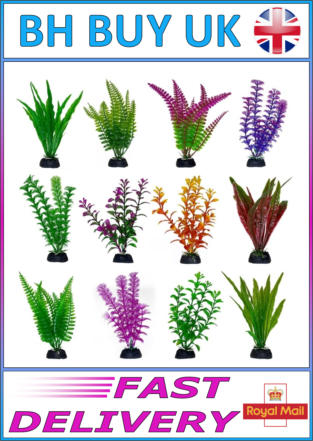 AQUARIUM 18CM ARTIFICIAL PLANTS