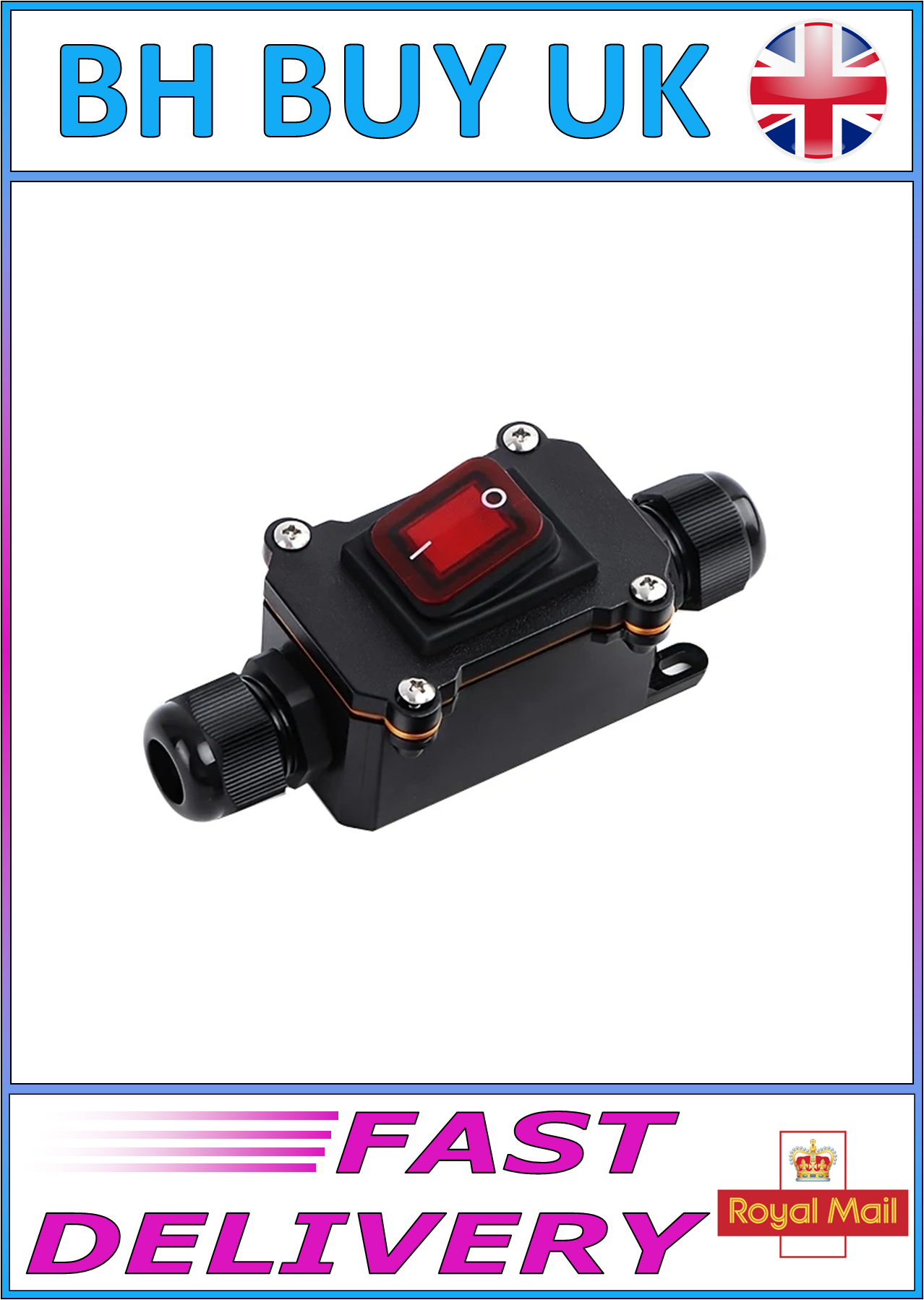 IP65 WATERPROOF INLINE SWITCH, 220V 30A