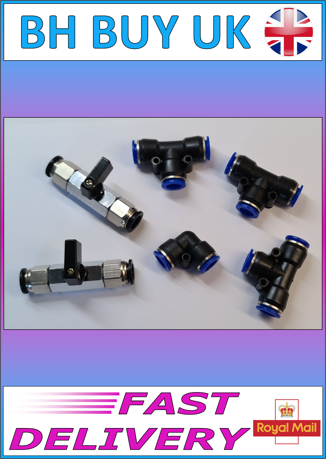 EVOLUTION AQUA 12mm PUSH FIT CONNECTOR SET FOR NEXUS FILTERS