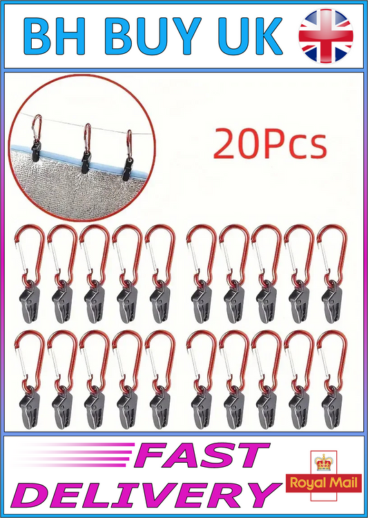 20 x METAL TARP CLIPS