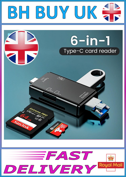 6 IN 1 MEMORY CARD READER