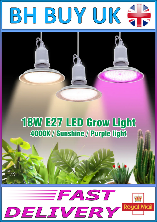 MARINE REFUGIUM LED E27 GROW BULB, 4000K SUNLIGHT PURPLE