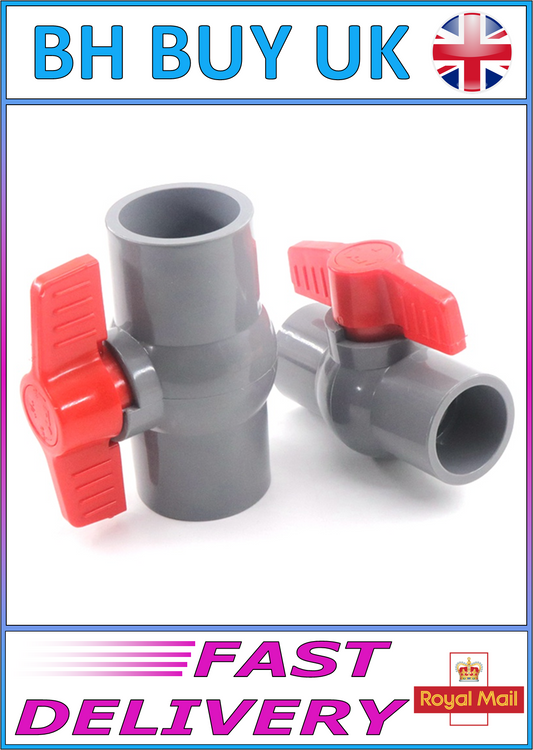 AQUARIUM POND PVC BALL VALVE TAPS 20 25 32mm