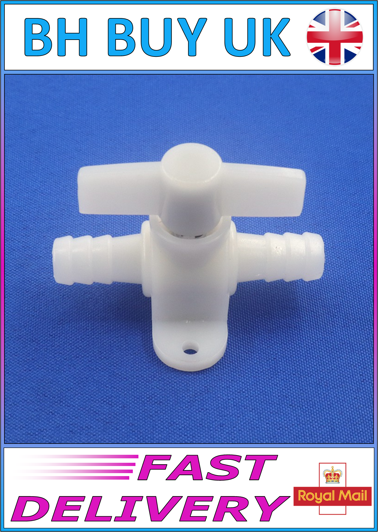 AQUARIUM 10mm SCREW DOWN BALL VALVE ISOLATOR TAP, POND