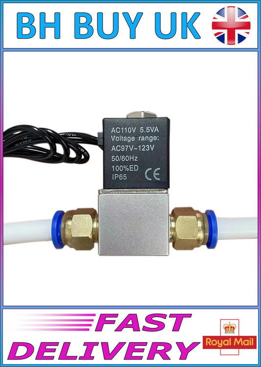 AQUARIUM CO2 SOLENOID VALVE, NORMALLY CLOSED