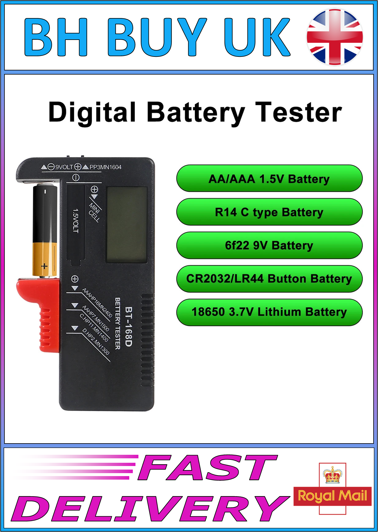 DIGITAL BATTERY VOLT TESTER