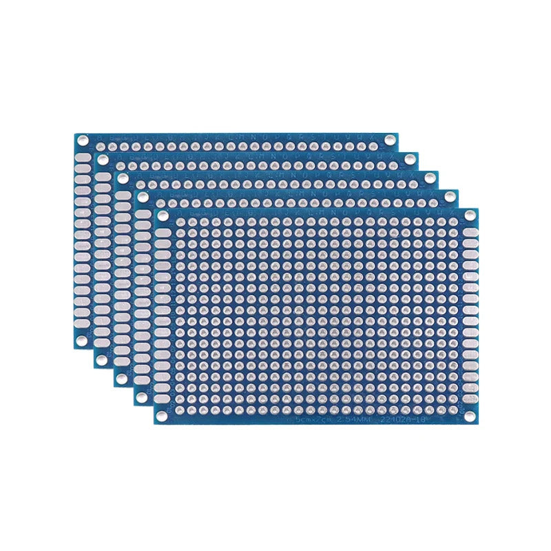 5 x PCB PROTOTYPE BOARDS (VARIOUS SIZES)