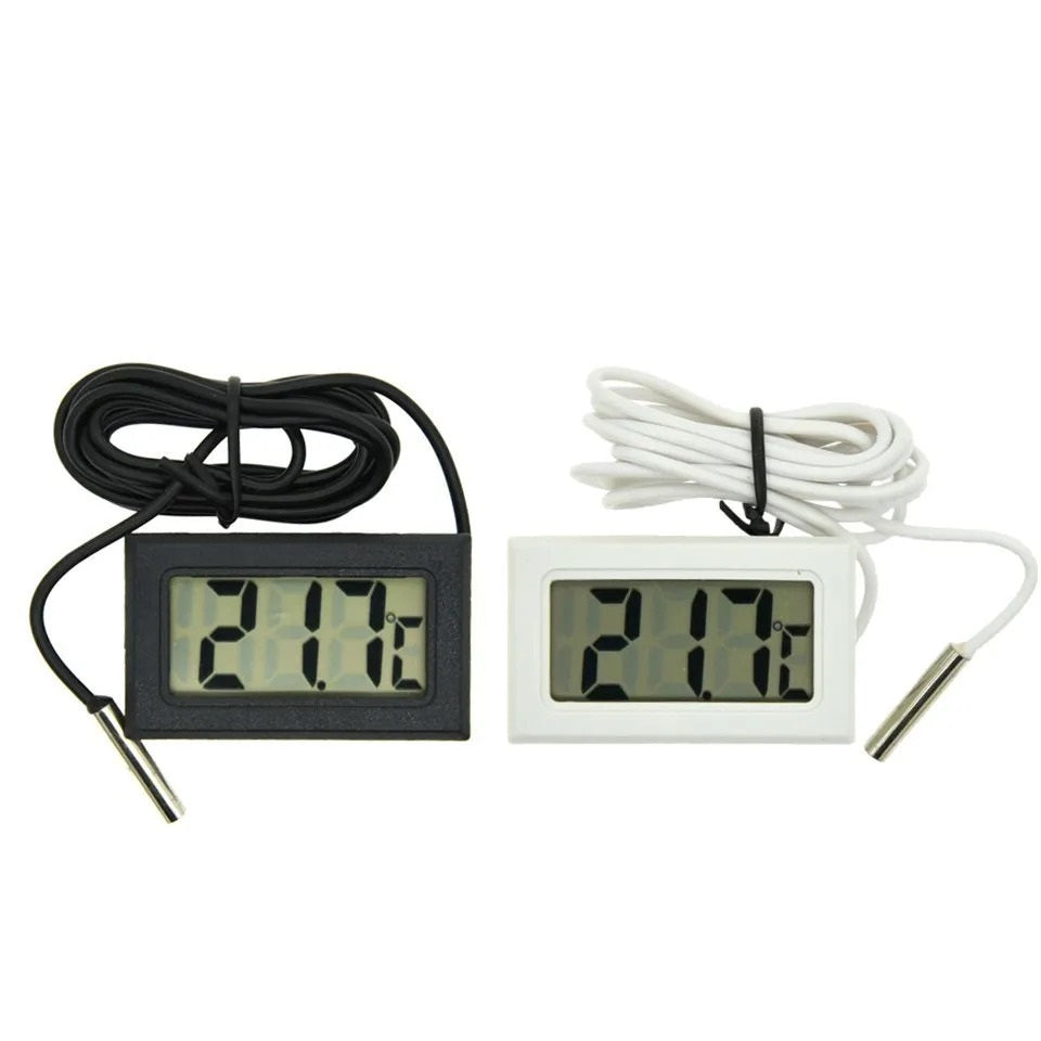 RECESSED VIVARIUM / AQUARIUM THERMOMETER WITH PROBE